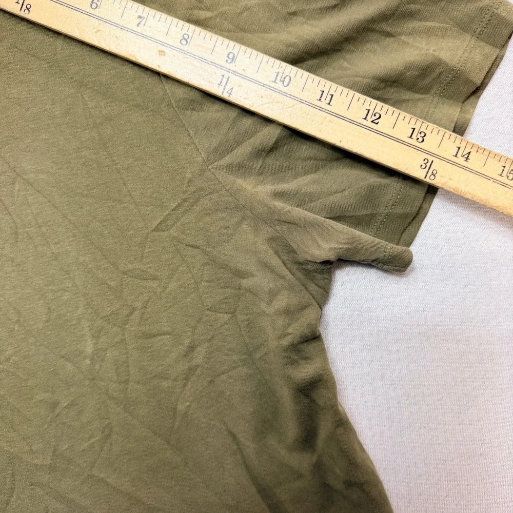 Banana Republic Luxe Touch Tee Mens Extra Large Olive Green Cotton Shirt